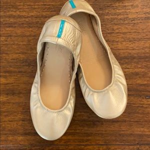 Limited release. Tieks Metallic Champagne. Size 9.